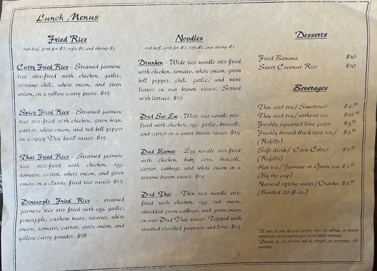 Menu Tara Thai Cuisine-4