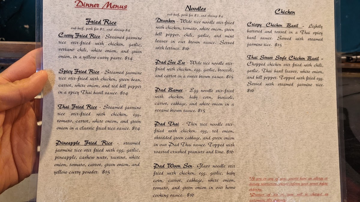 Menu Tara Thai Cuisine-7